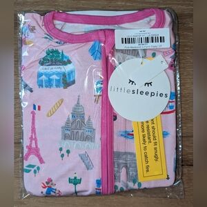 Little Sleepies Pink Weekend in Paris Zippy 2t NWT NIB